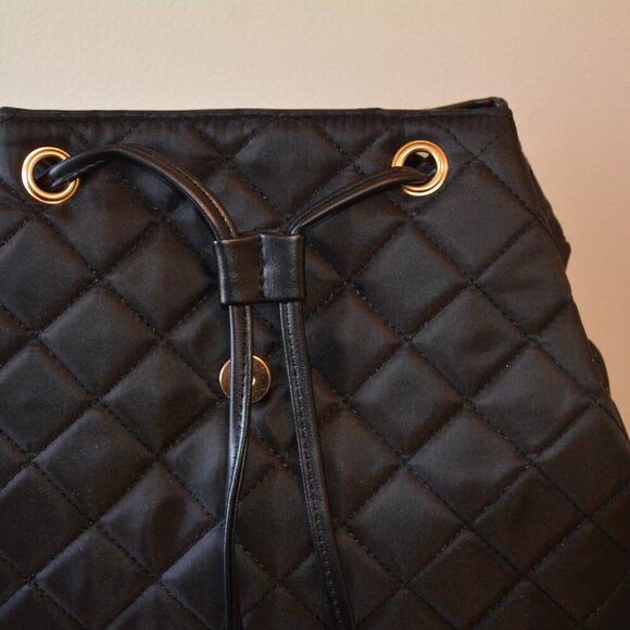 Daisy Fuentes Women Quilted Nylon Backpack Black NWT - Picture 9 of 14